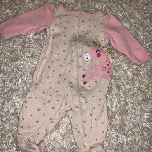 Unicorn footsie sleeper